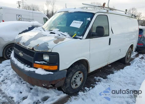2009 Chevrolet Express 2500 Work Van from USA, damaged, VIN 1GCGG25C491132775